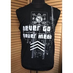 BUCKLER Mens Sleeveless 100% Cotton SHIRT SZ-L-Don't Think Too Much NWT